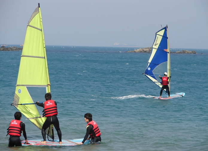 윈드서핑 수업 진하해수욕장