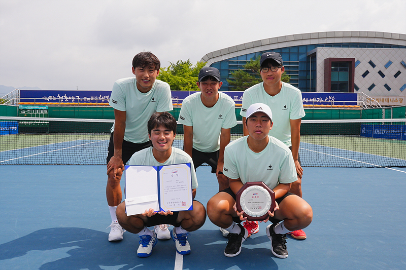 울산대 테니스부, 전국대회 단체 준우승