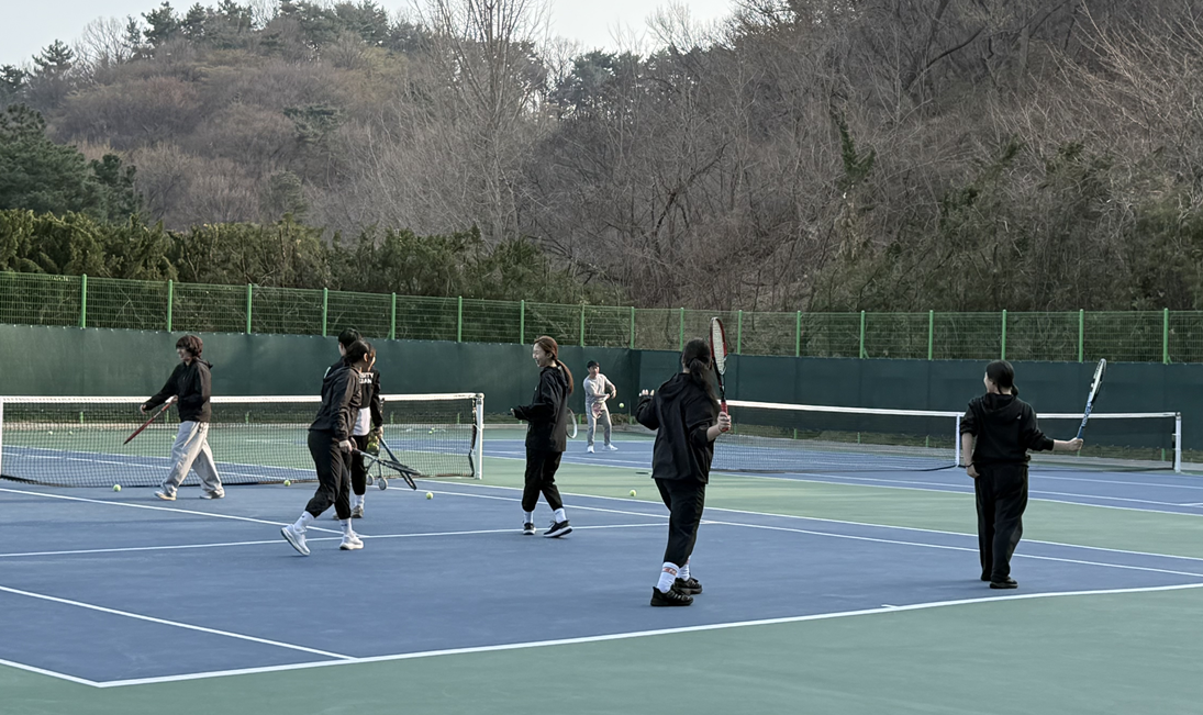 학부 테니스 동아리 연습