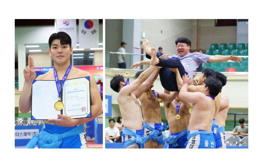 제4회 대한체육회장기 전국장사씨름대회  개인전 1위 이용수