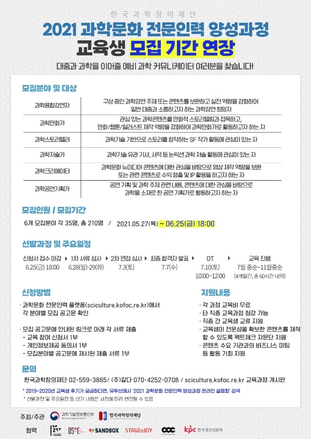 [붙임]+2021+과학문화+전문인력+양성과정+모집+포스터.jpg
